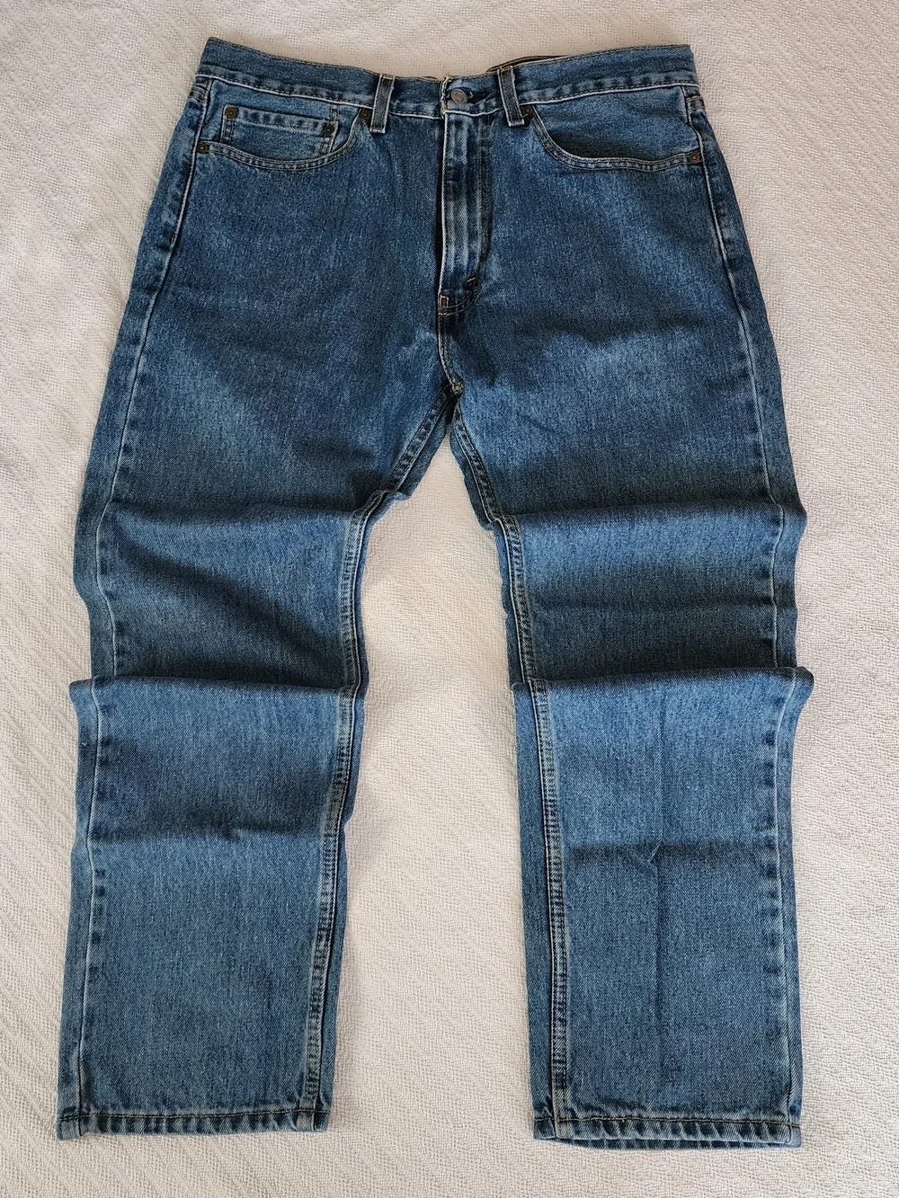 Levi's 505 Classic Men's Blue Denim Jeans 35 X 30